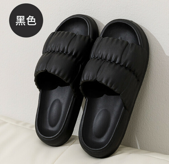 Hotly recommended home thick soft-soled slippers (black) [size 36-43] [contact customer service after placing the order to confirm the delivery size]