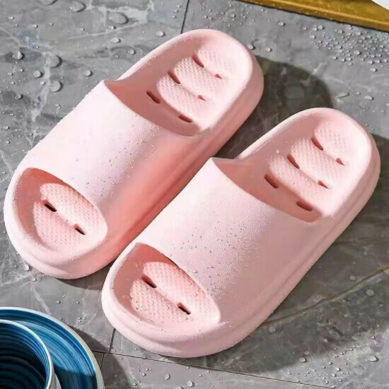 Hotly recommended bathroom soft-soled slippers (size 40-45 [pink]-3022) [please contact customer service to confirm the delivery size after placing the order]