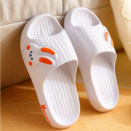 Hotly recommended thick-soled bathroom slippers (size 36-41 [White Rabbit]-L8) [Please contact customer service to confirm the delivery size after placing the order]