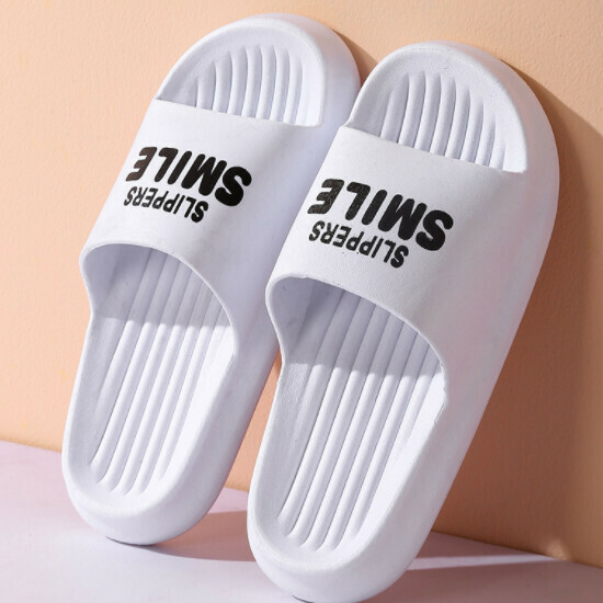 Hot recommended bathroom soft-soled slippers (size 36-45 [white letters]-2088) [please contact customer service to confirm the delivery size after placing the order]