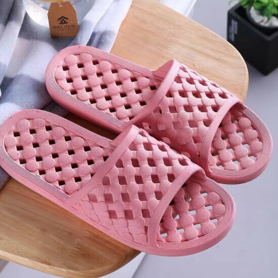 Hotly recommended bathroom soft-soled slippers (size 36-45 [pink]-9021) [please contact customer service to confirm the delivery size after placing the order]