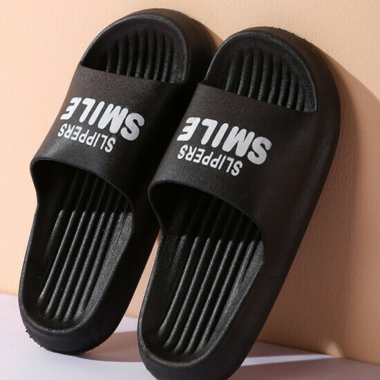 Hotly recommended bathroom soft-soled slippers (size 36-45 [black letters]-2088) [please contact customer service to confirm the delivery size after placing the order]