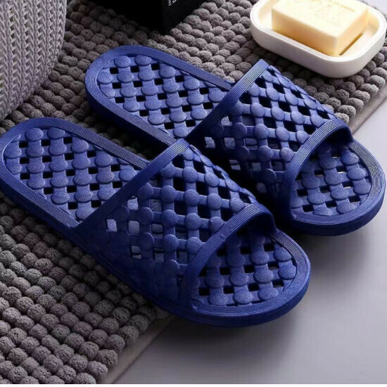 Hotly recommended bathroom soft-soled slippers (size 36-45 [blue]-9021) [please contact customer service to confirm the delivery size after placing the order]