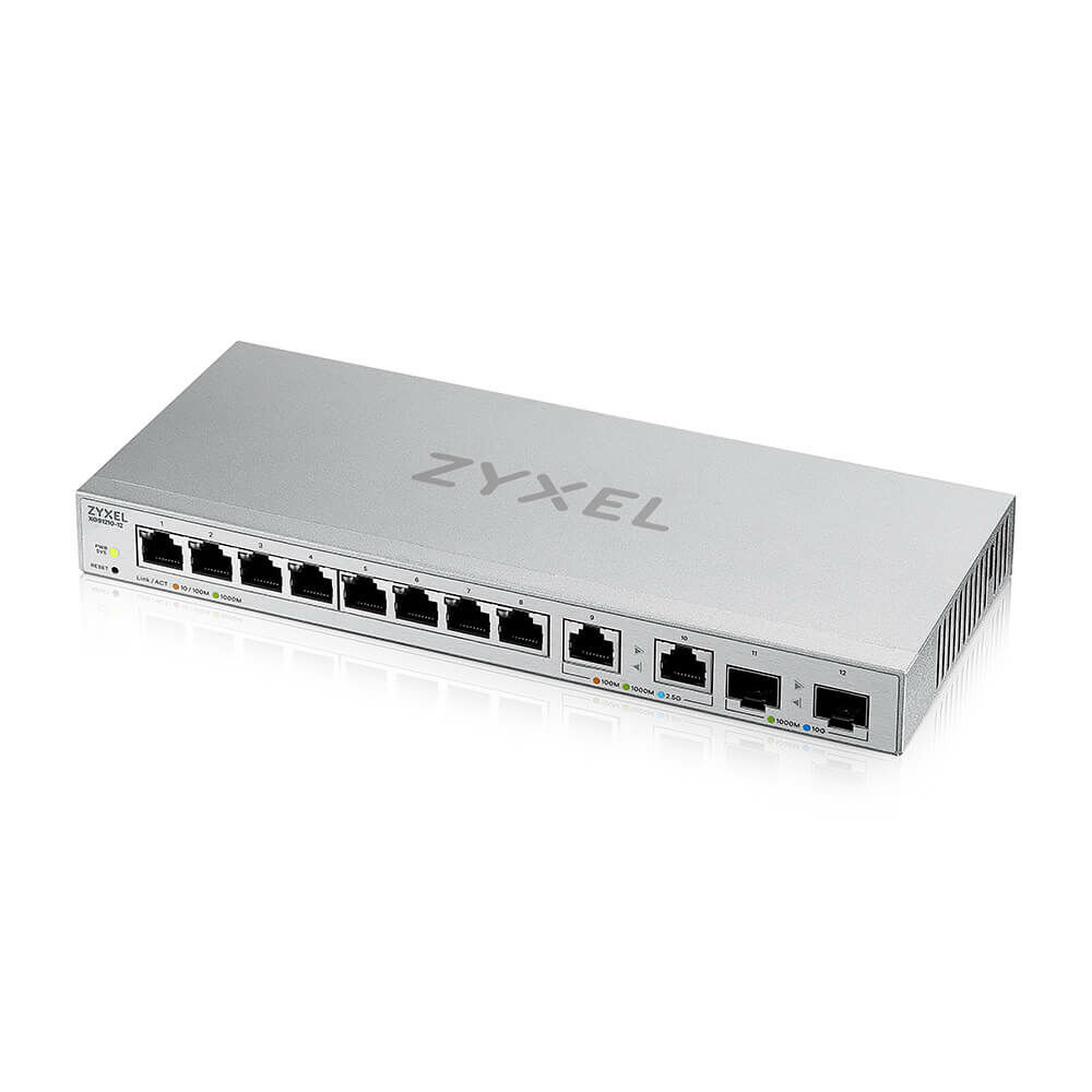 ZyXEL 合勤 XGS1210-12 12埠 網管交換器 (含2.5G/SFP+介面)
