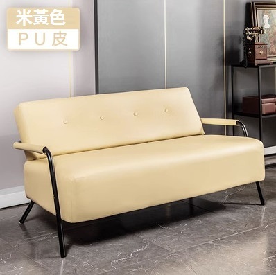 熱推小戶型皮藝三人沙發（米白色  加大三人）