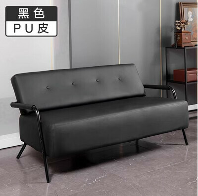 熱推小戶型皮藝三人沙發（黑色  三人）
