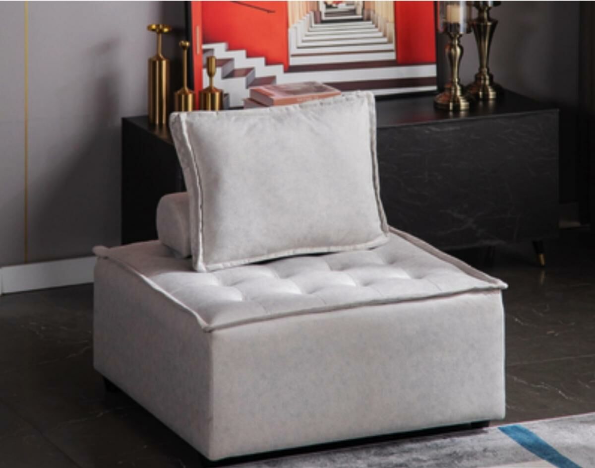 Hot recommended lazy square modular sofa no-wash (off-white - technology cloth)