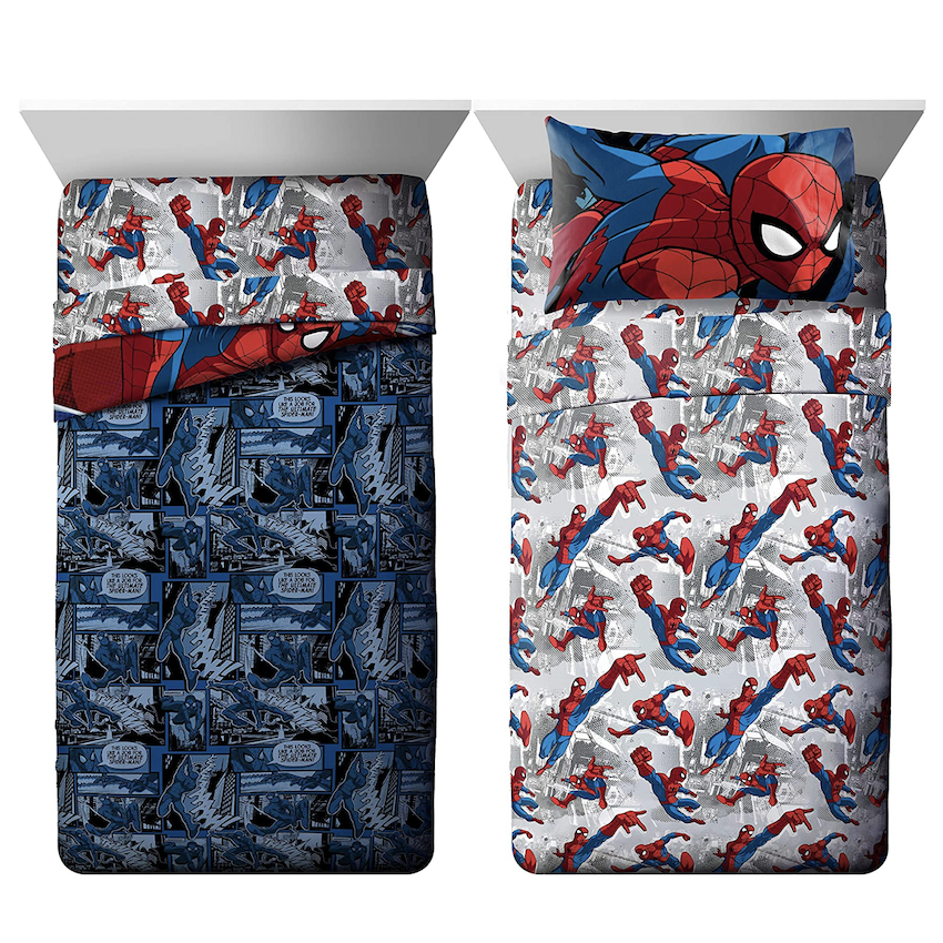 美國 SpiderMan 4 件裝床上套裝 (單人床)