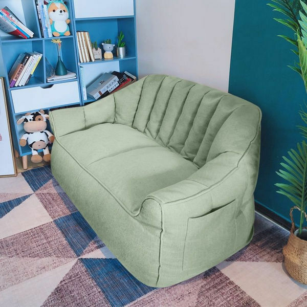 Popular lazy sofa tatami [double seat (mint green)]