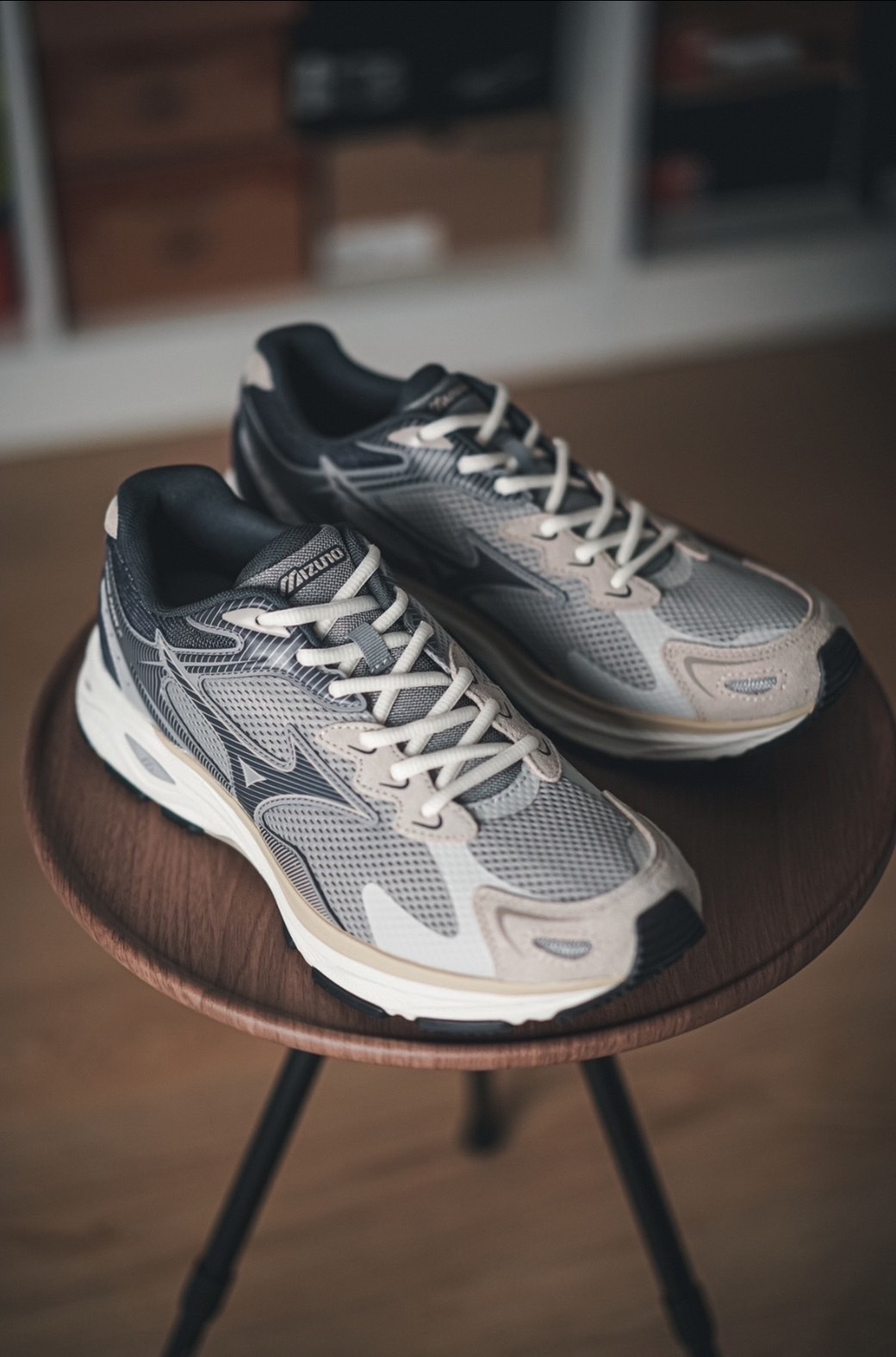 #預購 MIZUNO RACER S 美津濃 復古 慢跑鞋 灰色 D1GH223506