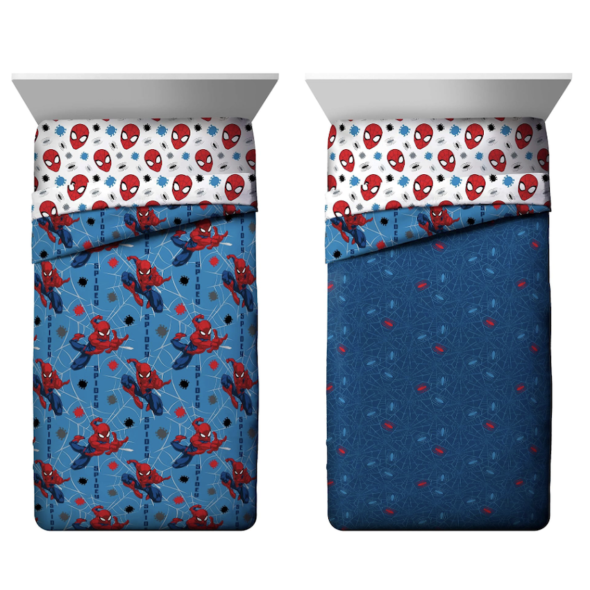 美國 SpiderMan 4 件裝床上套裝 (單人床)