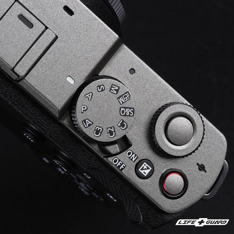 LIFE+GUARD 相機貼膜背面安裝示意，適用 Panasonic LUMIX DC-S9