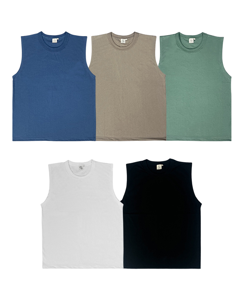 柔軟精梳棉寬肩無袖背心