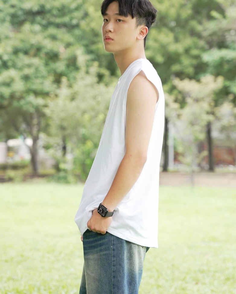 柔軟精梳棉寬肩無袖背心