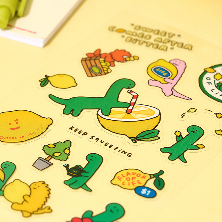 【Joguman】LEMONADE 貼紙  喝檸檬汁