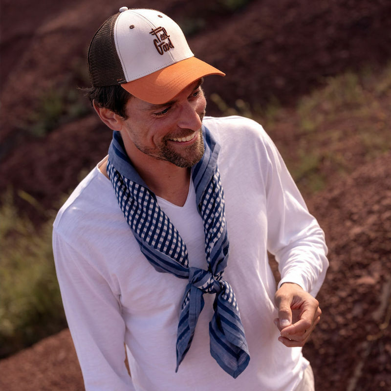 泰拉格紋-迷霧藍 | 領巾