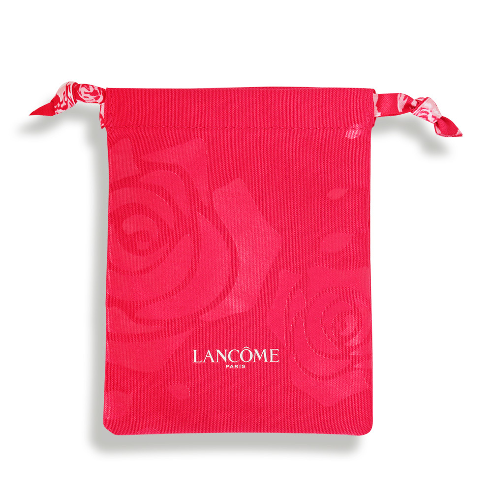 LANCOME 蘭蔻 VIP經典玫瑰禮物小袋(束口袋桃紅)(11.5X14.8cm)