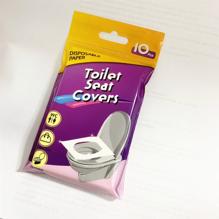 TCS001【旅行必備】一次性馬桶座套(10個裝) 可沖式馬桶座套 適合兒童 幼兒 成人 旅行 飛機 酒店 公共廁所 Disposable Toilet Seat Paper Sheet