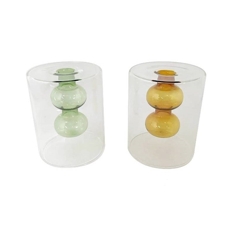 雙層玻璃花瓶/圓球形