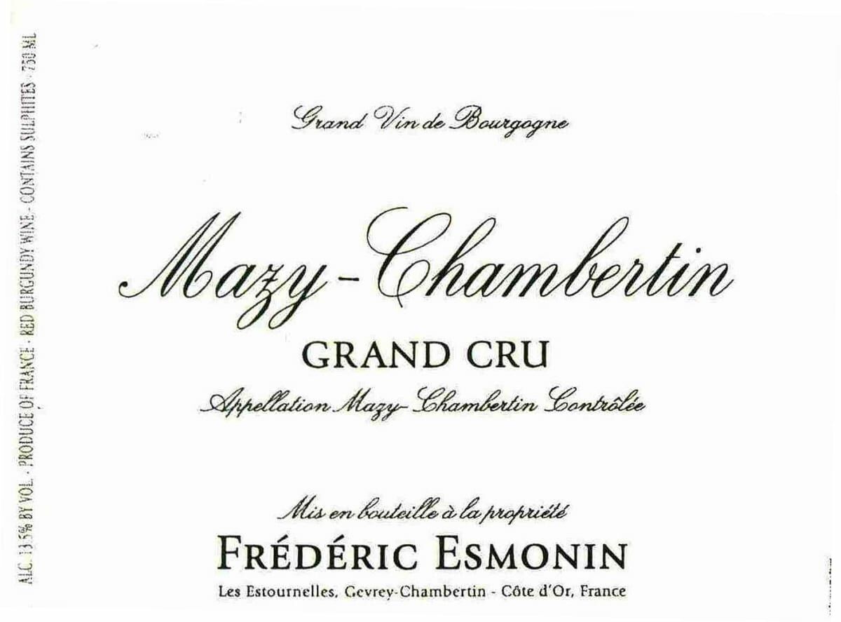 Frederic Esmonin Mazis Chambertin Grand Cru 2020 (BH93)