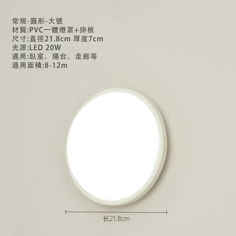 Hot recommended minimalist wall light wall light (super bright-round large size (20w) white light wall-absorbing dual-purpose)