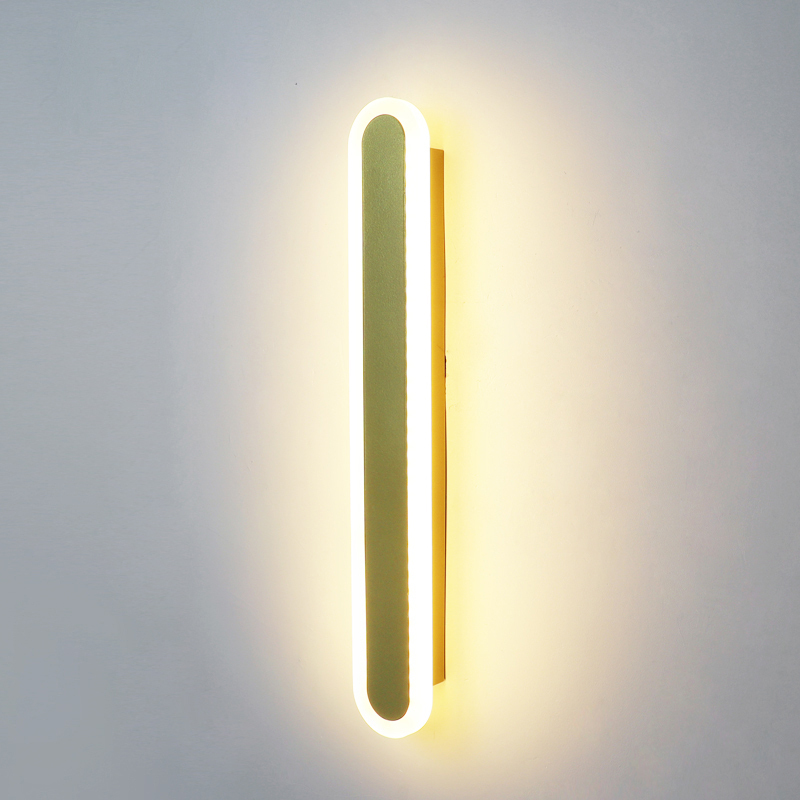 New minimalist wall lamp wall lamp (gold model 80cm/30W three-color dimming)