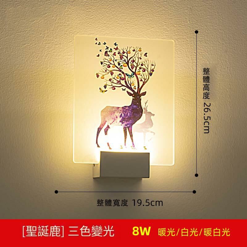 Hot Recommended Minimalist Wall Lamp (Christmas Deer Three Colors)