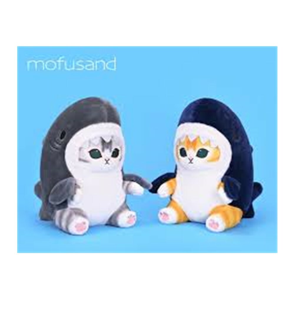 KHTOY - 貓福珊迪-鯊魚裝公仔