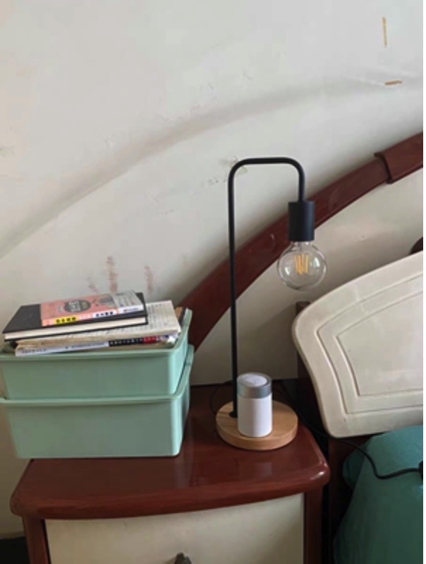 Popular desk study eye protection minimalist room bedside table lamp (button switch - black Edison bulb C type [4 watt warm light])
