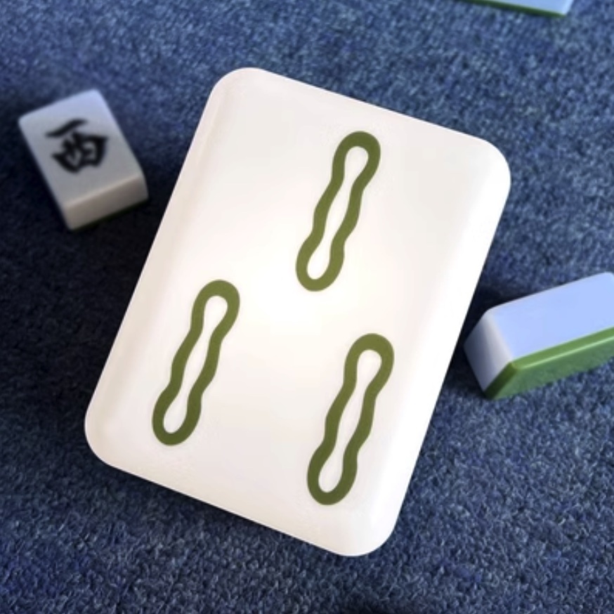Popular mahjong night light creative wealth lamp (three pieces [size: 125*90*65mm])