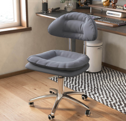Hot push pulley liftable comfortable office chair (dark gray) (size: 43*39*73-85CM)