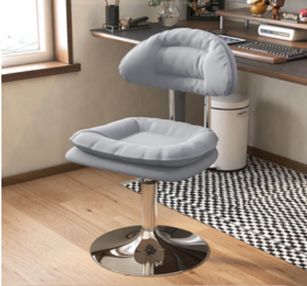 Hot pushable liftable comfortable office chair (light gray* disc model) (size: 43*39*73-85CM)