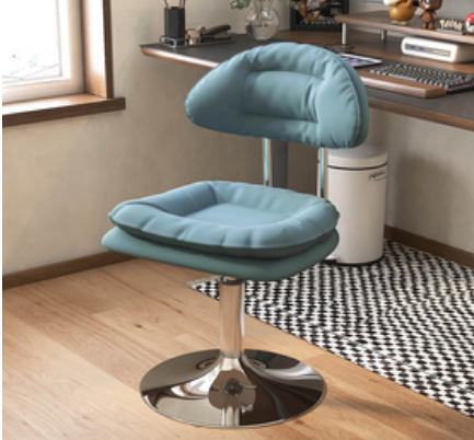 Hotly recommended liftable and comfortable office chair (dark blue* disc model) (size: 43*39*73-85CM)