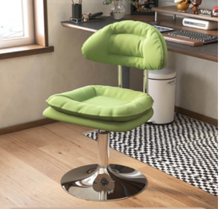 Hot pushable liftable comfortable office chair (green* disc model) (size: 43*39*73-85CM)