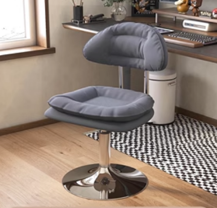 Hot pushable liftable comfortable office chair (dark gray* disc model) (size: 43*39*73-85CM)