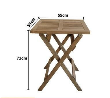 Hot recommendation for convenient home square round dining table (brown square table 55*55*71CM)