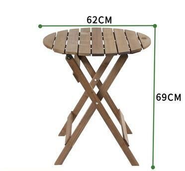 Hot recommendation for convenient home square round dining table (brown round table 62*69CM)