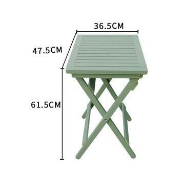 Hot recommended simple small folding table (light green long table 47.5*36.5*61.5CM)