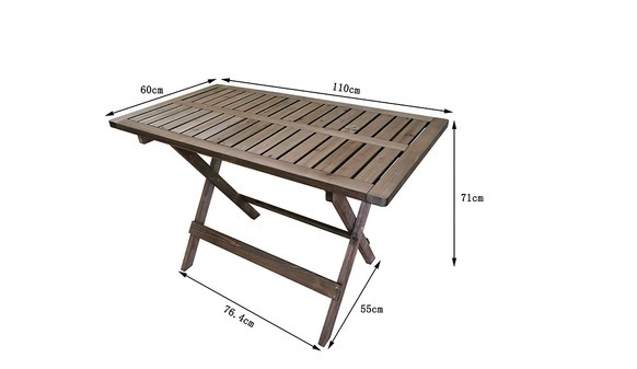 Hot recommendation simple table (brown long table 110*60*71CM)
