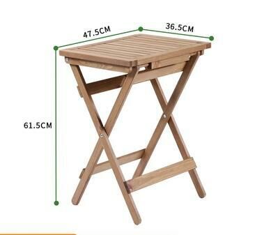 Popular simple small folding table (brown long table 47.5*36.5*61.5CM)