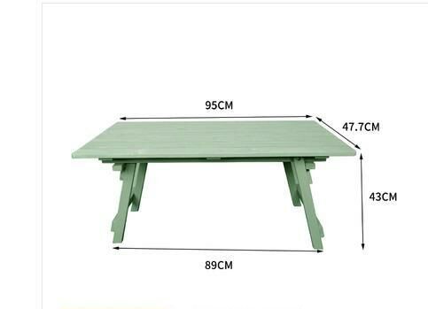 Popular portable folding table (large green frameless 95*89*47.7CM)