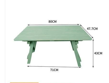Popular portable folding table (medium green frameless 80*71*47.7CM)