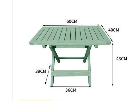 Popular portable folding table (small green with frame 60*36*40CM)