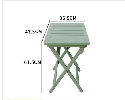Popular simple retro folding table (small light green long table 47.5*36.5*61.5CM)