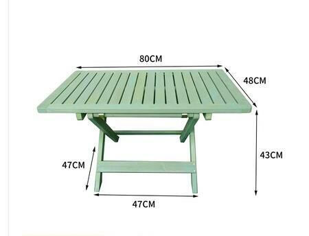 Popular portable folding table (medium green with border 80*47*48CM)