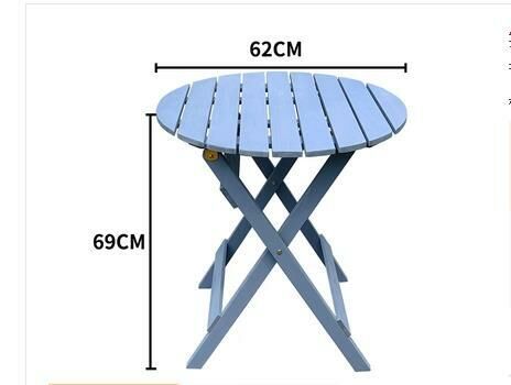 Popular folding round table (light gray 62*69CM)