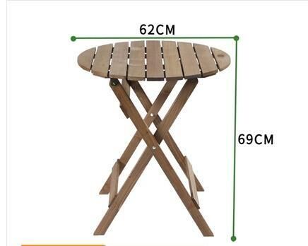 Popular solid wood leisure table (brown round table 62*69CM)