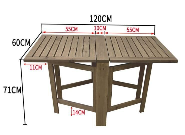 Popular solid wood leisure table (brown long table 120*60*74CM)