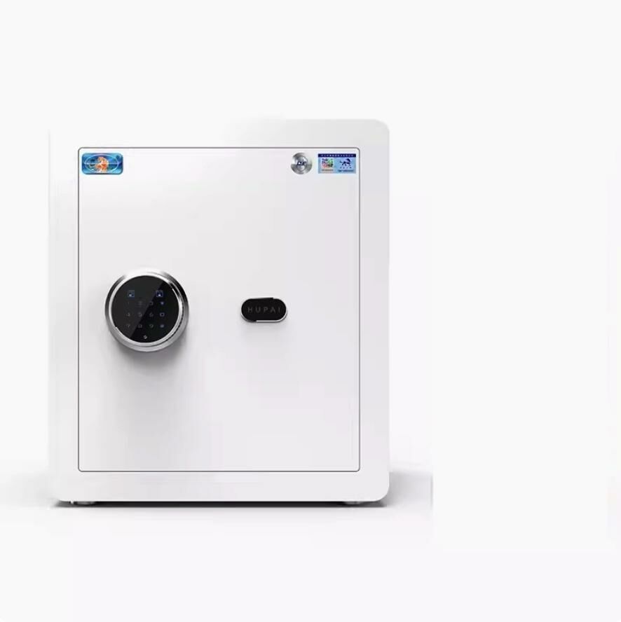 爆款家用小型無線WiFi指紋密碼夾萬（CSP安全認證-免鑰匙-45CM時尚白（密碼款））（45KG±2KG）