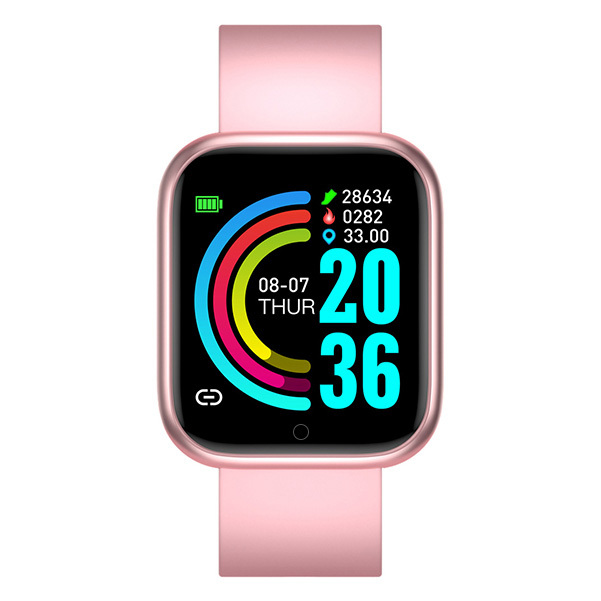 TSK Japan Smart Bluetooth Heart Rate Blood Pressure Blood Oxygen Monitoring Sports Health Watch - Black (P3718)